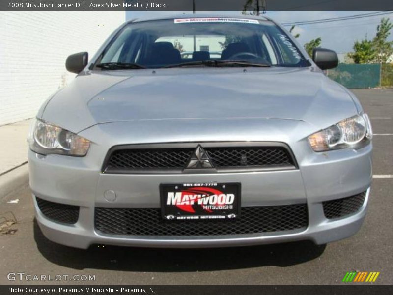 Apex Silver Metallic / Black 2008 Mitsubishi Lancer DE