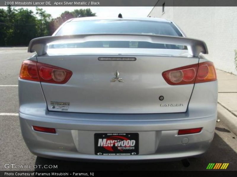 Apex Silver Metallic / Black 2008 Mitsubishi Lancer DE