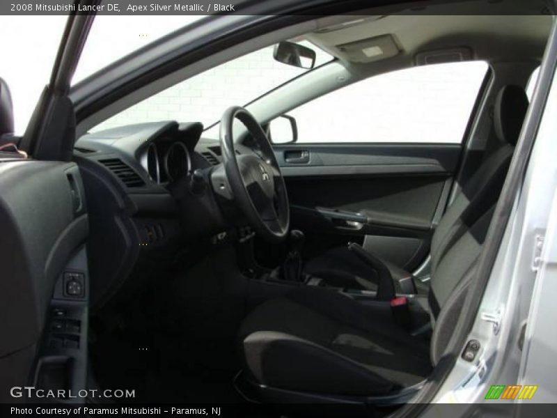 Apex Silver Metallic / Black 2008 Mitsubishi Lancer DE