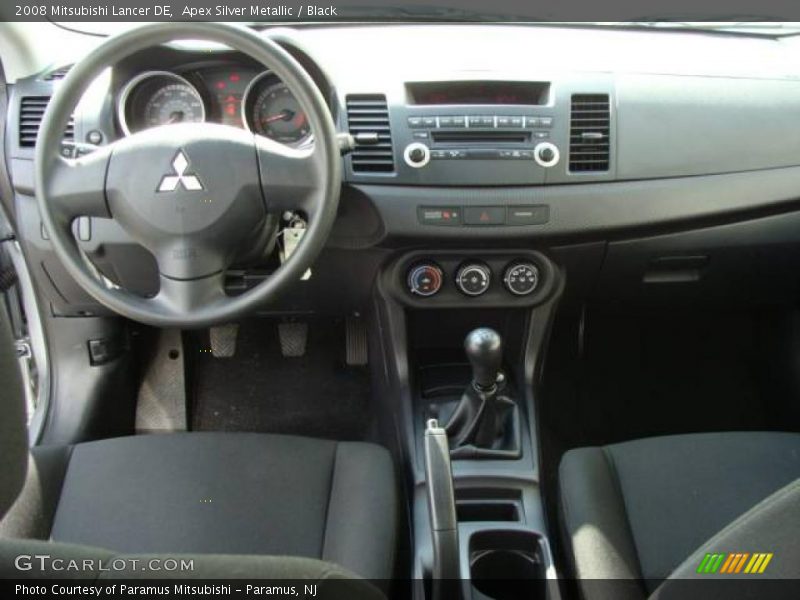 Apex Silver Metallic / Black 2008 Mitsubishi Lancer DE