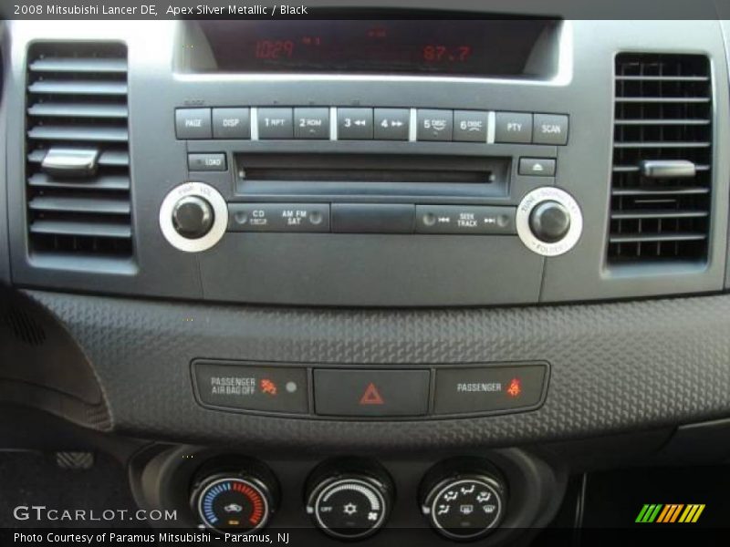 Apex Silver Metallic / Black 2008 Mitsubishi Lancer DE