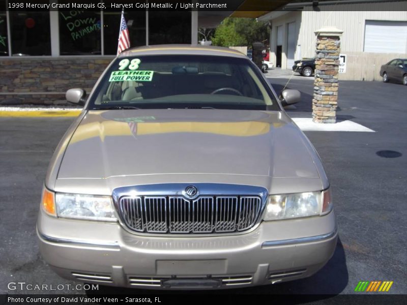 Harvest Gold Metallic / Light Parchment 1998 Mercury Grand Marquis GS