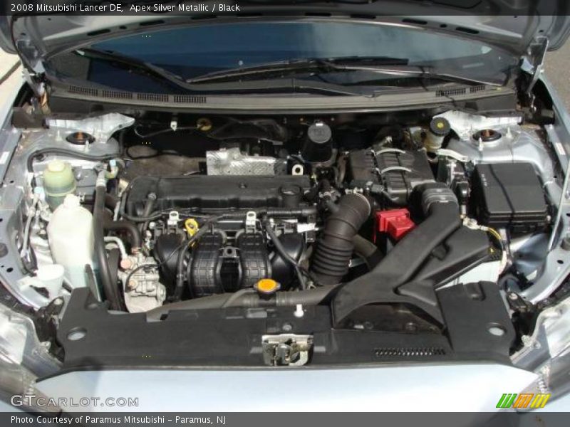 Apex Silver Metallic / Black 2008 Mitsubishi Lancer DE