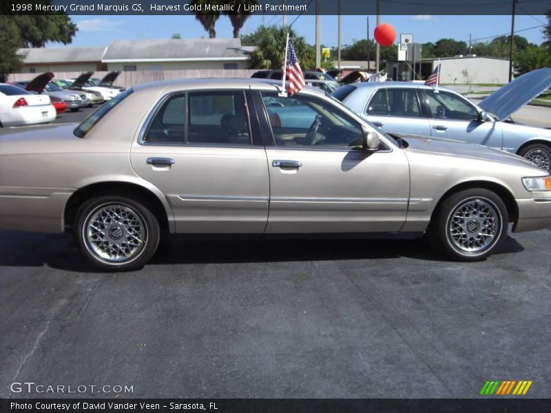 Harvest Gold Metallic / Light Parchment 1998 Mercury Grand Marquis GS