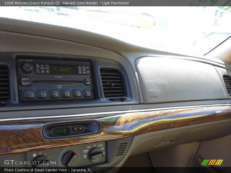 Harvest Gold Metallic / Light Parchment 1998 Mercury Grand Marquis GS