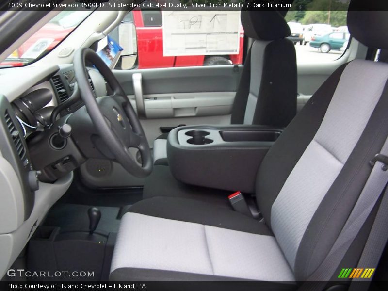 Silver Birch Metallic / Dark Titanium 2009 Chevrolet Silverado 3500HD LS Extended Cab 4x4 Dually
