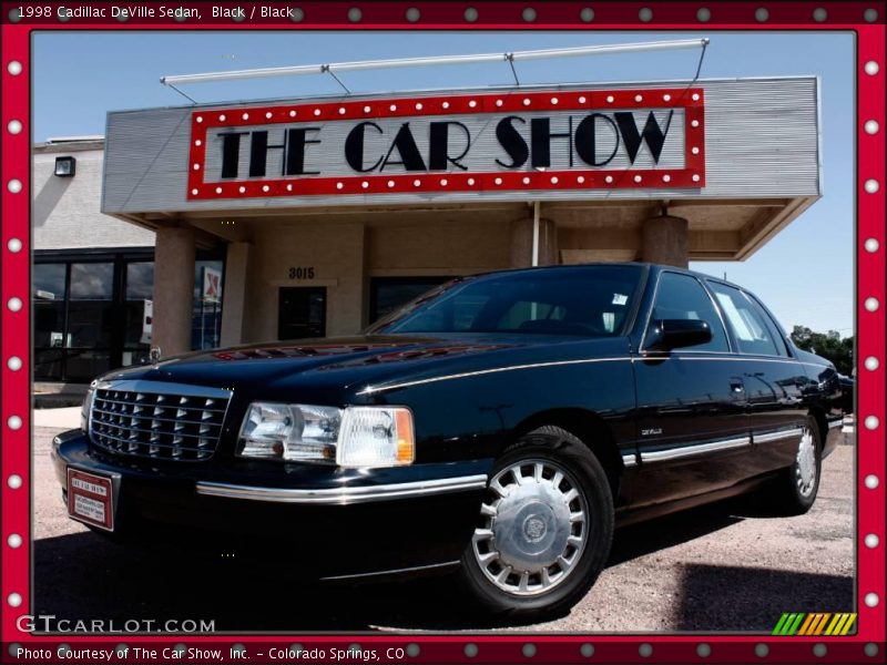 Black / Black 1998 Cadillac DeVille Sedan