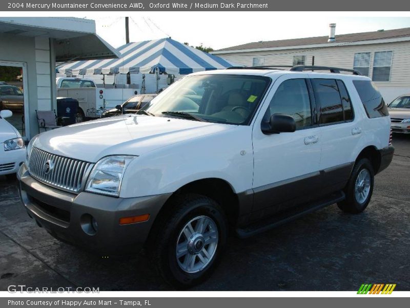 Oxford White / Medium Dark Parchment 2004 Mercury Mountaineer Convenience AWD