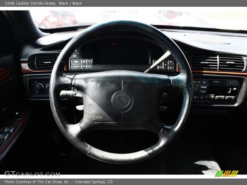 Black / Black 1998 Cadillac DeVille Sedan