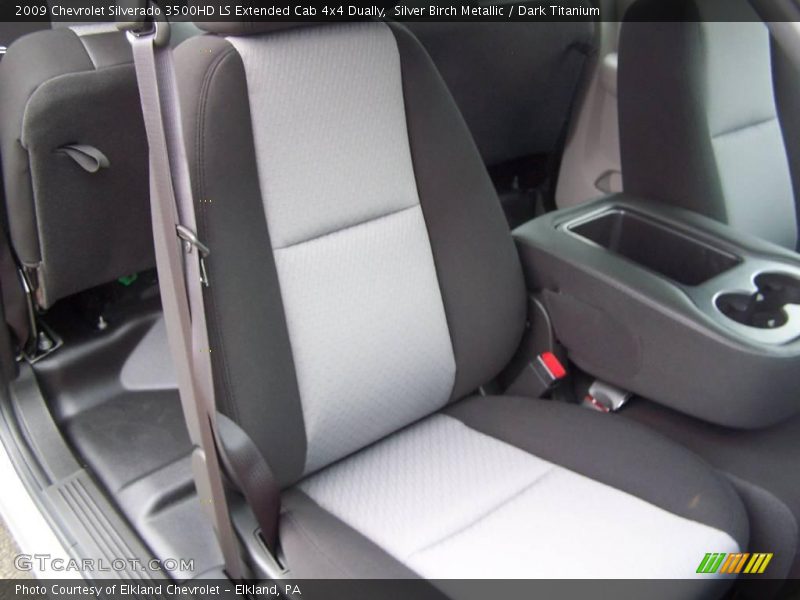 Silver Birch Metallic / Dark Titanium 2009 Chevrolet Silverado 3500HD LS Extended Cab 4x4 Dually