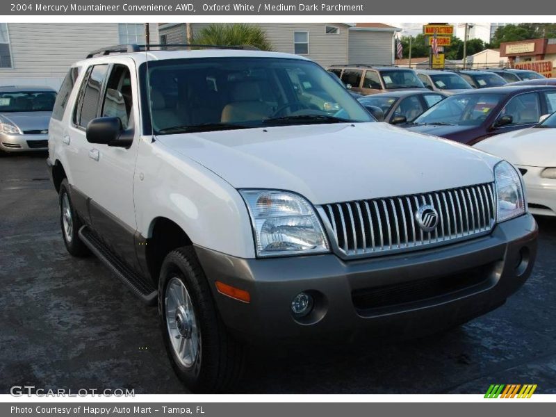 Oxford White / Medium Dark Parchment 2004 Mercury Mountaineer Convenience AWD