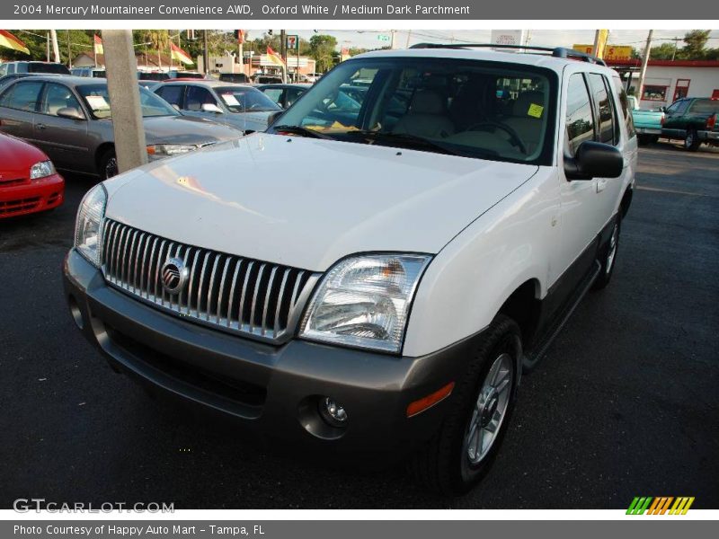 Oxford White / Medium Dark Parchment 2004 Mercury Mountaineer Convenience AWD