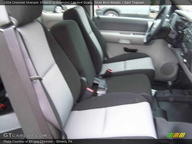 Silver Birch Metallic / Dark Titanium 2009 Chevrolet Silverado 3500HD LS Extended Cab 4x4 Dually
