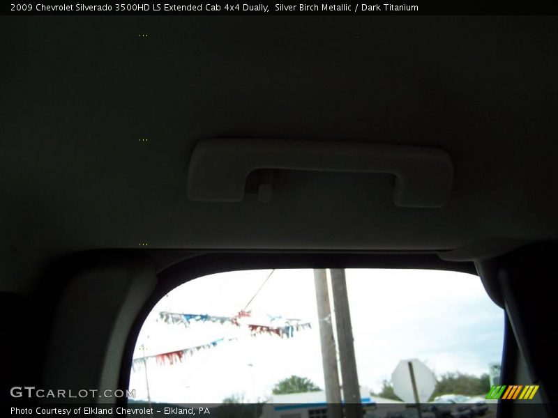 Silver Birch Metallic / Dark Titanium 2009 Chevrolet Silverado 3500HD LS Extended Cab 4x4 Dually