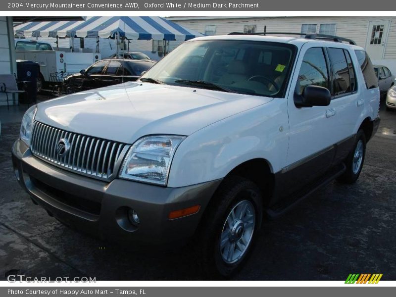 Oxford White / Medium Dark Parchment 2004 Mercury Mountaineer Convenience AWD