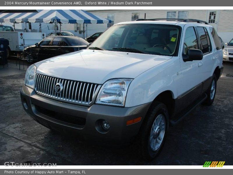 Oxford White / Medium Dark Parchment 2004 Mercury Mountaineer Convenience AWD