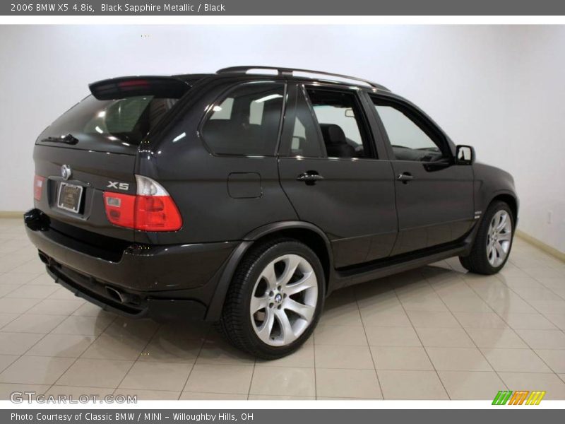 Black Sapphire Metallic / Black 2006 BMW X5 4.8is