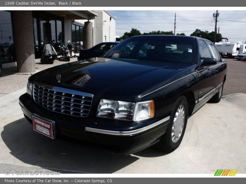 Black / Black 1998 Cadillac DeVille Sedan