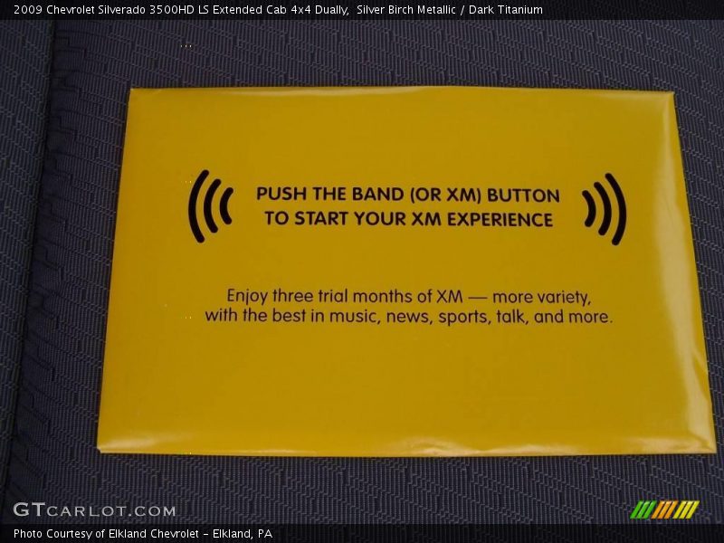 Silver Birch Metallic / Dark Titanium 2009 Chevrolet Silverado 3500HD LS Extended Cab 4x4 Dually
