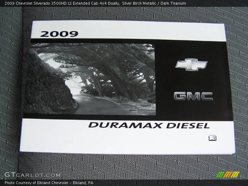 Silver Birch Metallic / Dark Titanium 2009 Chevrolet Silverado 3500HD LS Extended Cab 4x4 Dually