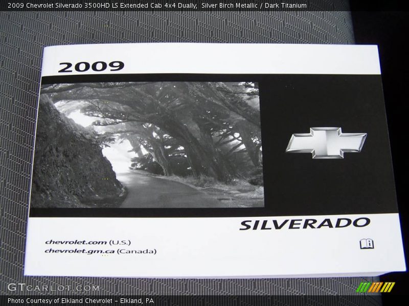 Silver Birch Metallic / Dark Titanium 2009 Chevrolet Silverado 3500HD LS Extended Cab 4x4 Dually