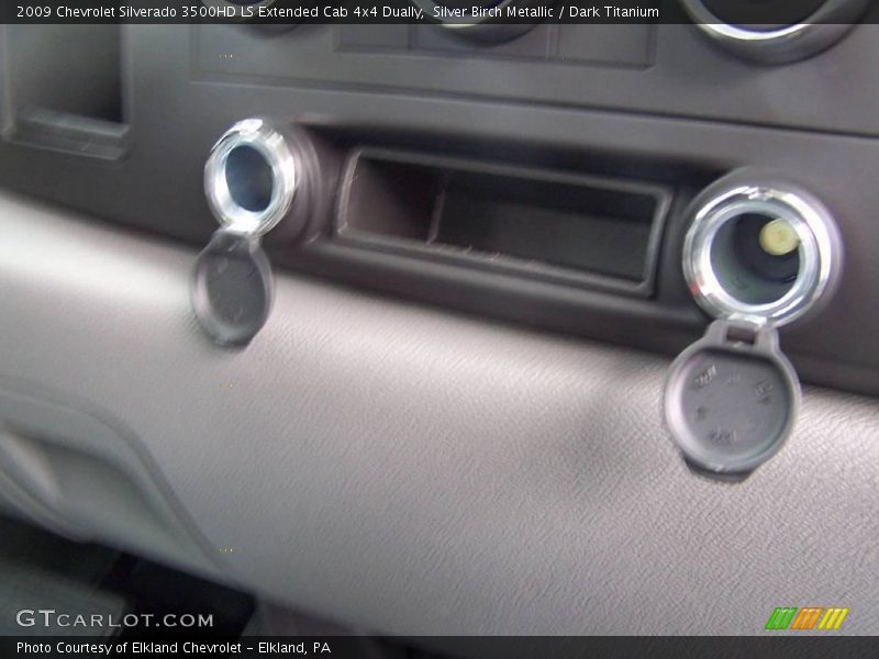 Silver Birch Metallic / Dark Titanium 2009 Chevrolet Silverado 3500HD LS Extended Cab 4x4 Dually