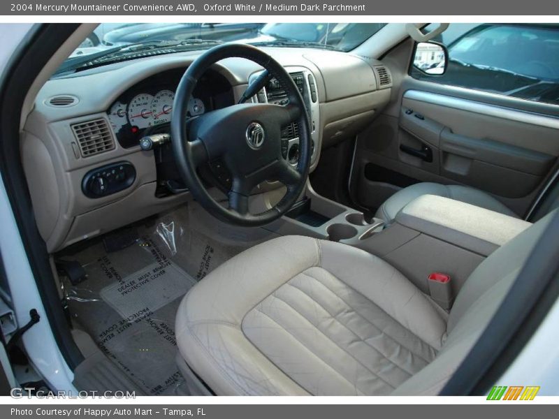 Oxford White / Medium Dark Parchment 2004 Mercury Mountaineer Convenience AWD
