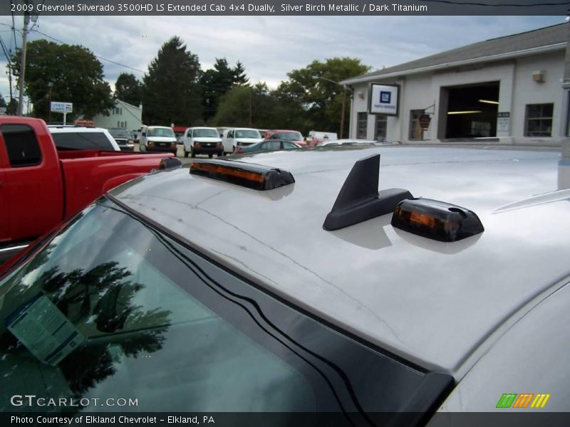 Silver Birch Metallic / Dark Titanium 2009 Chevrolet Silverado 3500HD LS Extended Cab 4x4 Dually