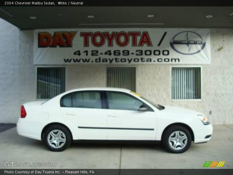 White / Neutral 2004 Chevrolet Malibu Sedan