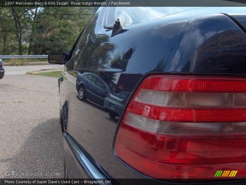 Royal Indigo Metallic / Parchment 1997 Mercedes-Benz S 600 Sedan