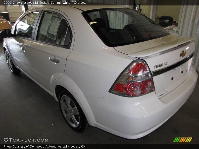 Summit White / Charcoal 2009 Chevrolet Aveo LT Sedan