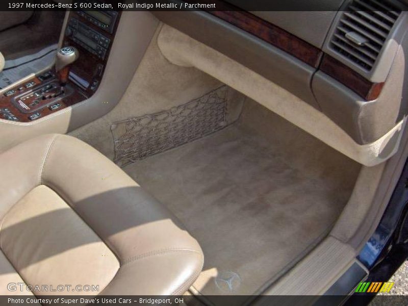 Royal Indigo Metallic / Parchment 1997 Mercedes-Benz S 600 Sedan