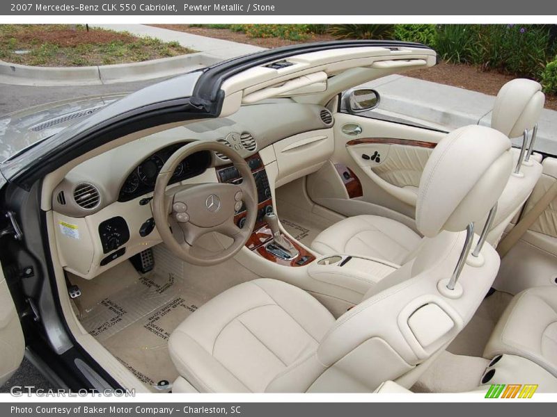 Pewter Metallic / Stone 2007 Mercedes-Benz CLK 550 Cabriolet