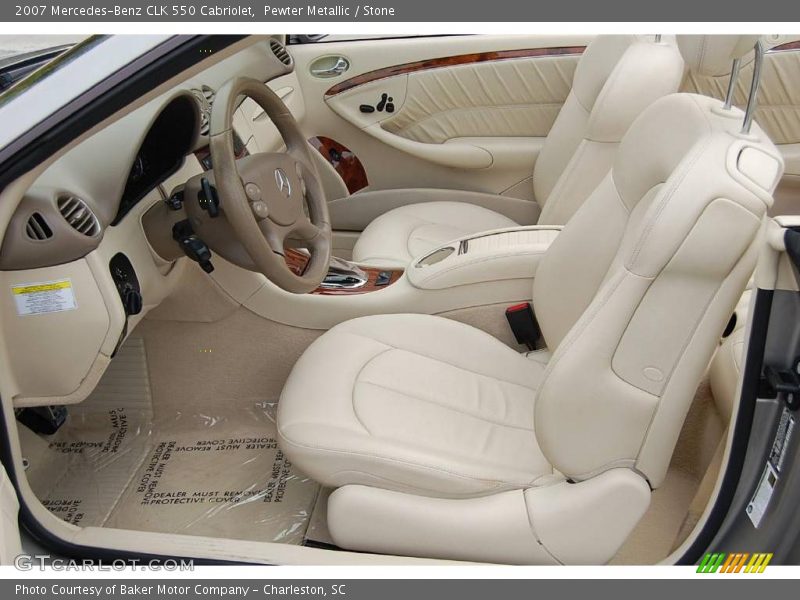 Pewter Metallic / Stone 2007 Mercedes-Benz CLK 550 Cabriolet