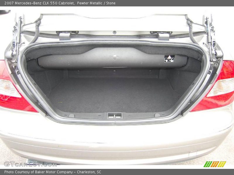 Pewter Metallic / Stone 2007 Mercedes-Benz CLK 550 Cabriolet