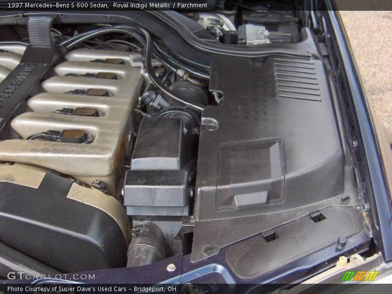 Royal Indigo Metallic / Parchment 1997 Mercedes-Benz S 600 Sedan