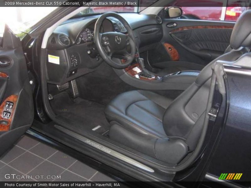Majestic Black Metallic / Black 2009 Mercedes-Benz CLK 550 Cabriolet