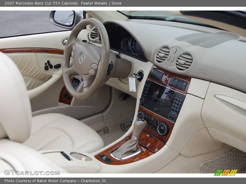 Pewter Metallic / Stone 2007 Mercedes-Benz CLK 550 Cabriolet