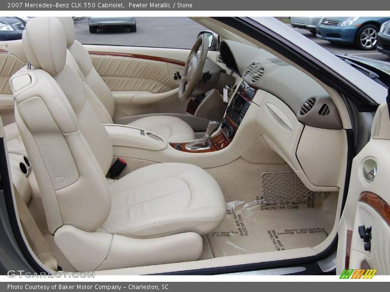 Pewter Metallic / Stone 2007 Mercedes-Benz CLK 550 Cabriolet