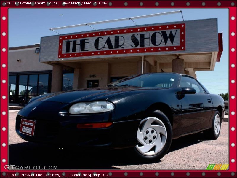 Onyx Black / Medium Gray 2001 Chevrolet Camaro Coupe