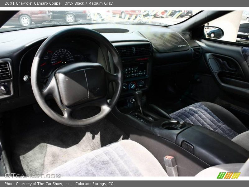 Onyx Black / Medium Gray 2001 Chevrolet Camaro Coupe