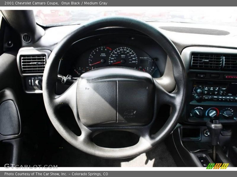 Onyx Black / Medium Gray 2001 Chevrolet Camaro Coupe