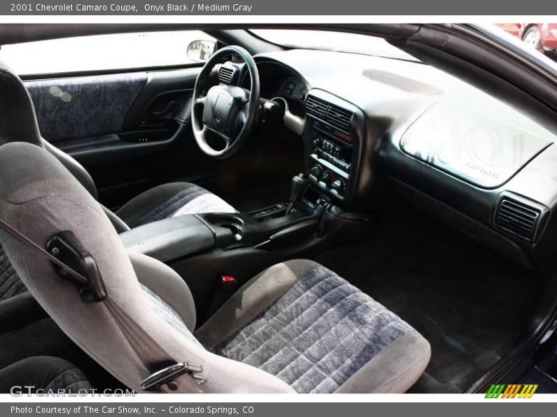 Onyx Black / Medium Gray 2001 Chevrolet Camaro Coupe