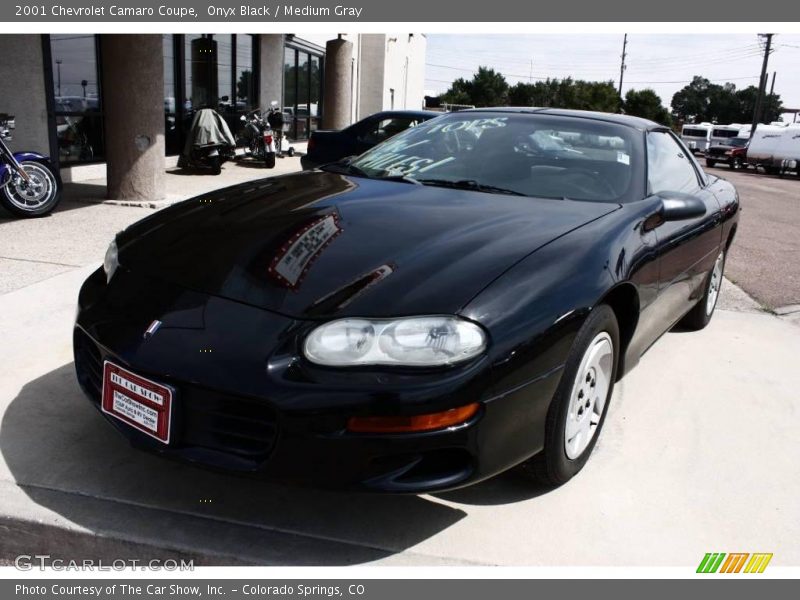 Onyx Black / Medium Gray 2001 Chevrolet Camaro Coupe