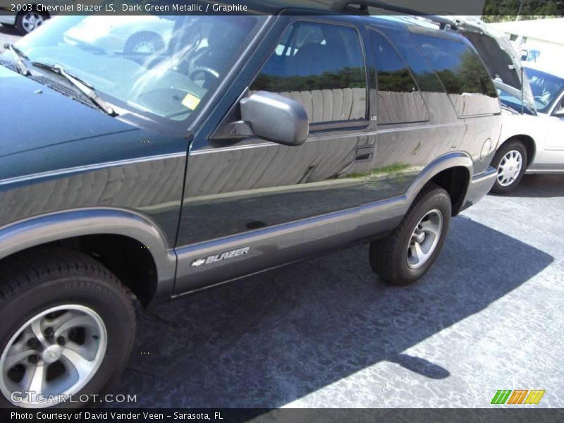 Dark Green Metallic / Graphite 2003 Chevrolet Blazer LS