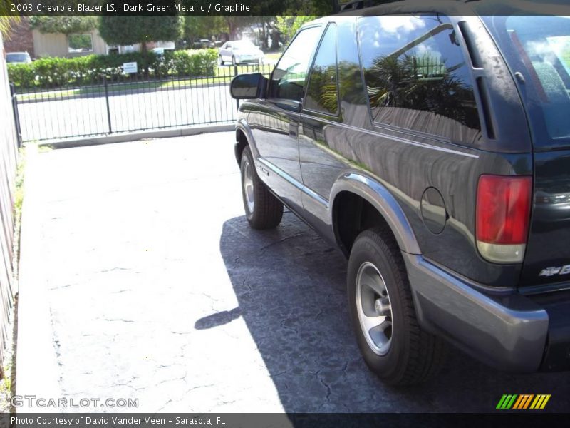 Dark Green Metallic / Graphite 2003 Chevrolet Blazer LS