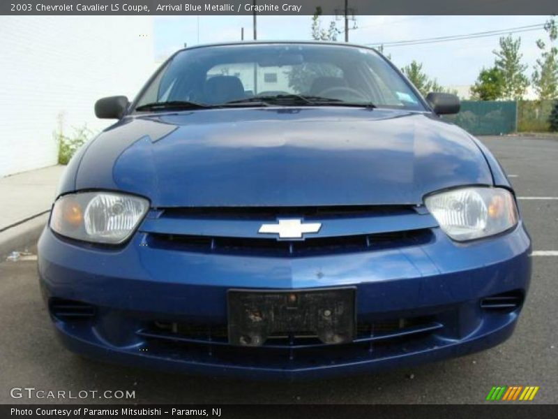 Arrival Blue Metallic / Graphite Gray 2003 Chevrolet Cavalier LS Coupe