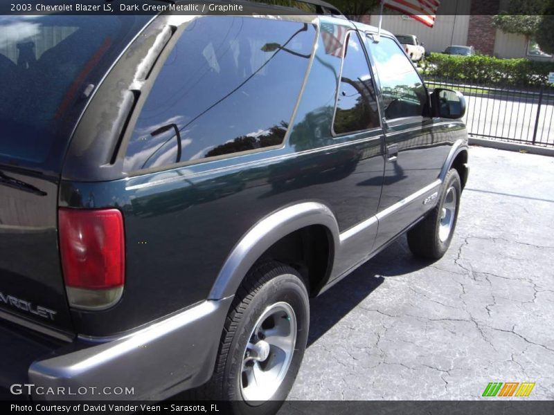 Dark Green Metallic / Graphite 2003 Chevrolet Blazer LS