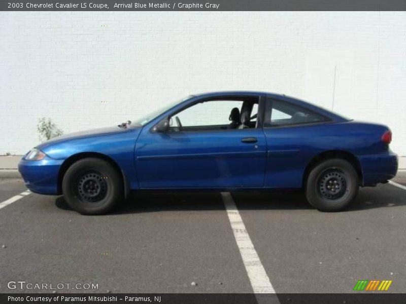 Arrival Blue Metallic / Graphite Gray 2003 Chevrolet Cavalier LS Coupe