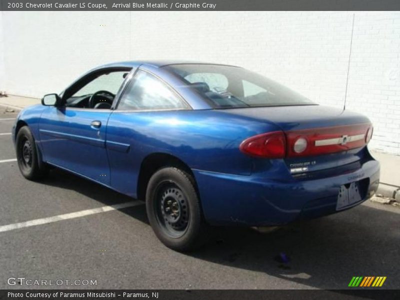 Arrival Blue Metallic / Graphite Gray 2003 Chevrolet Cavalier LS Coupe